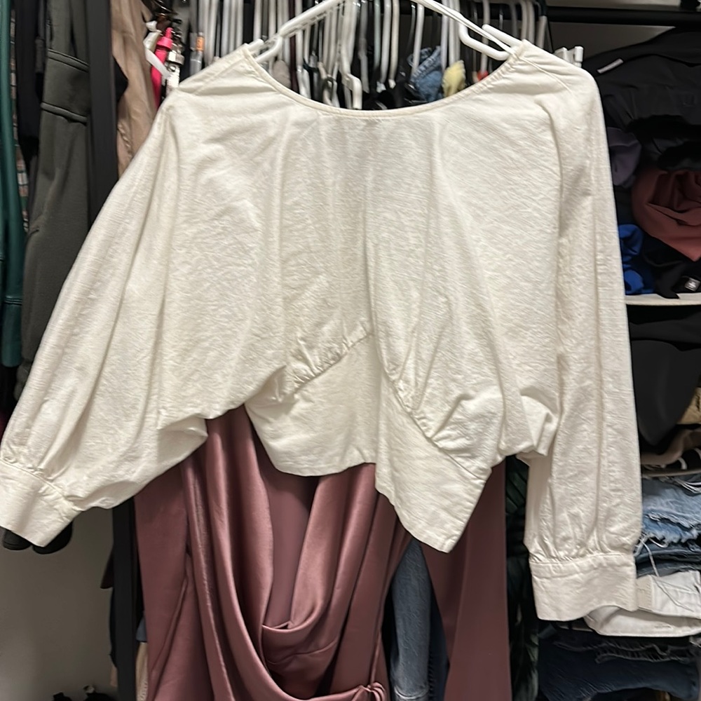 Zara dressy crop top